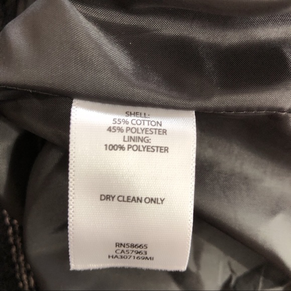 Halogen Zip Up Striped Black White Jacket Blazer L - Picture 7 of 7